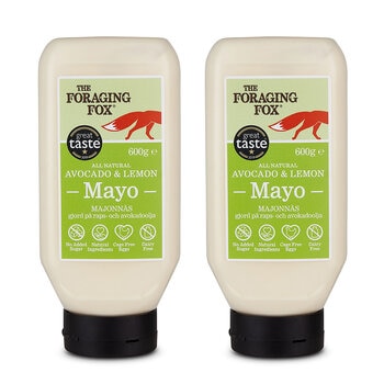 The Foraging Fox Avocado & Lemon Mayo, 2 x 600g