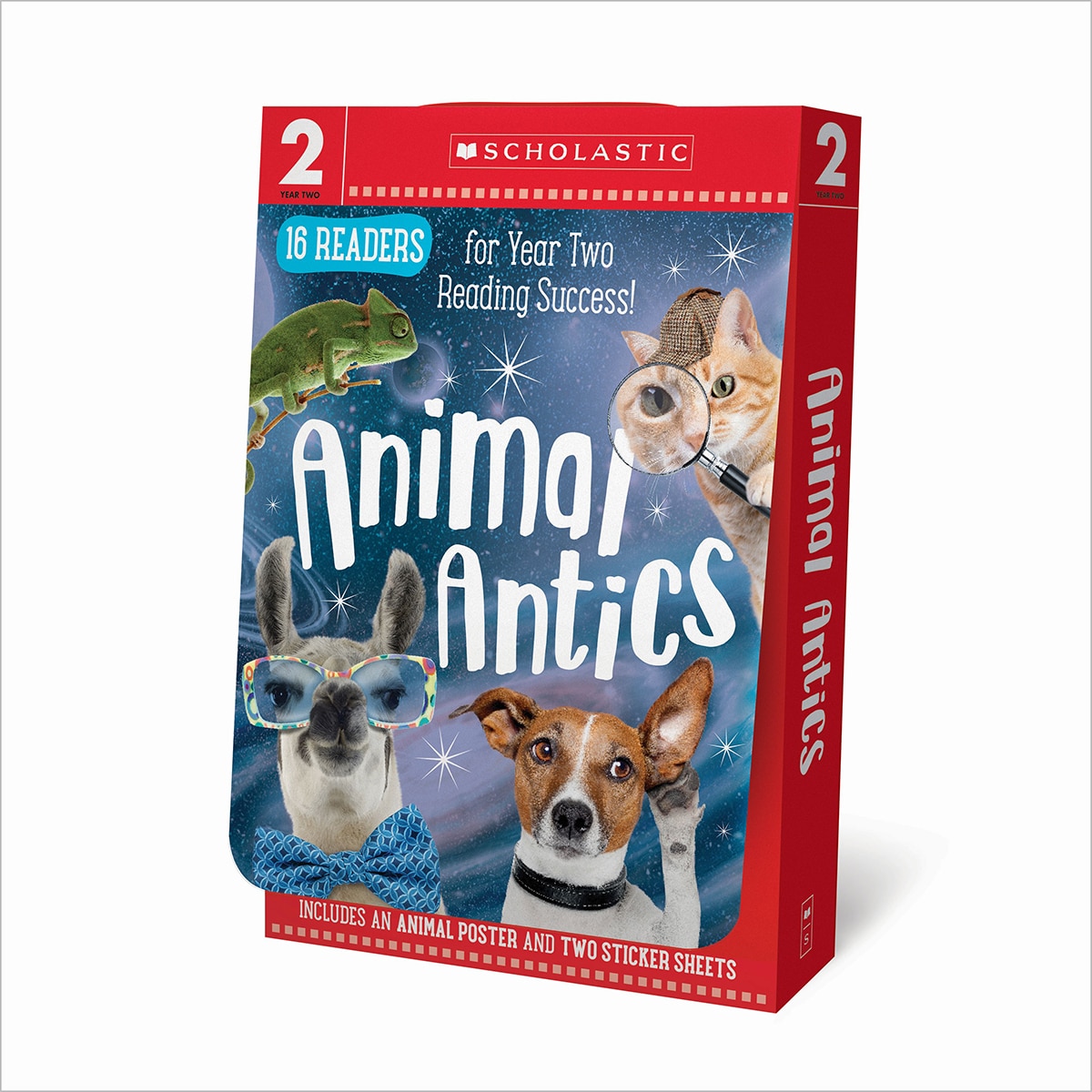 Scholastic 16 Readers Box Assortment, Animal Antics, Year 2 Ages 6-7