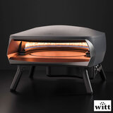 Witt Etna Rotante Gas Powered 16" Pizza Oven 5 Piece Bundle in Graphite