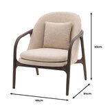 Gallery Allegra Taupe Fabric Armchair