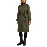 Scotch & Soda Ladies Trench Coat in Olive