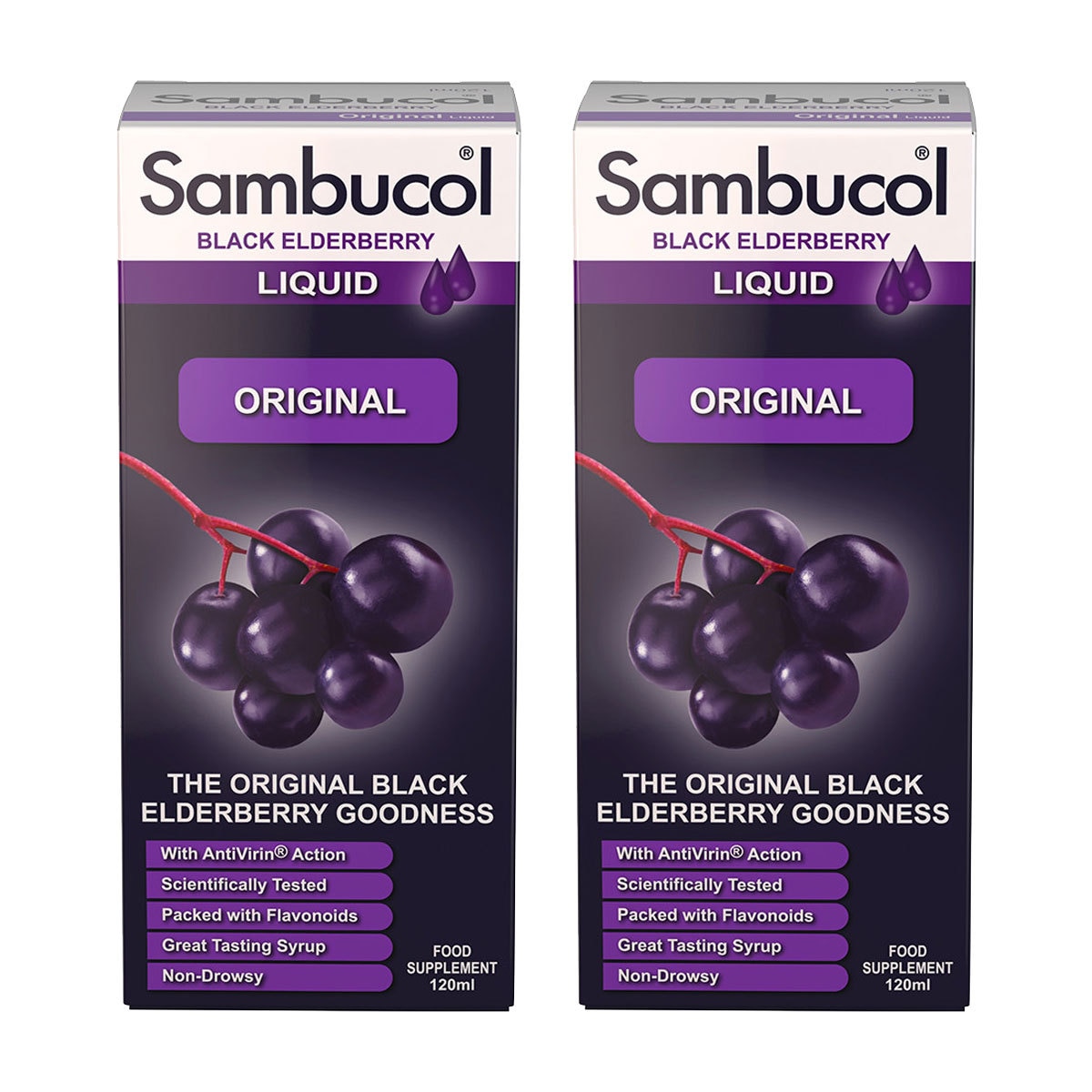 Sambucol Original Black Elderberry Liquid, 2 x 120ml | Costco UK