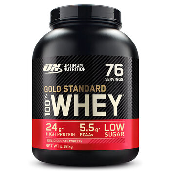 Optimum Nutrition Gold Standard Strawberry Whey Powder, 2.28kg