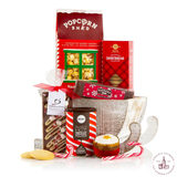 Image showcasing the items included in The Snowdrift Hamper