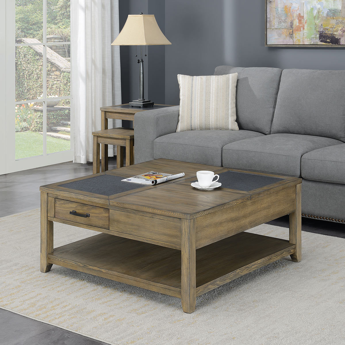 Bainbridge Home Square Lift Top Coffee Table | Costco UK