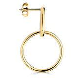 14ct Yellow Gold Interlocking Hoop Earrings