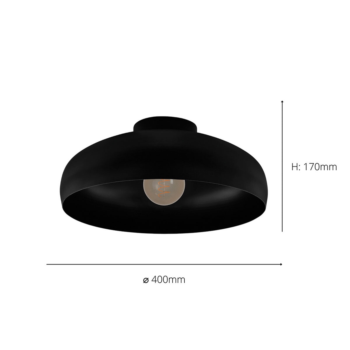 image of light with measurements