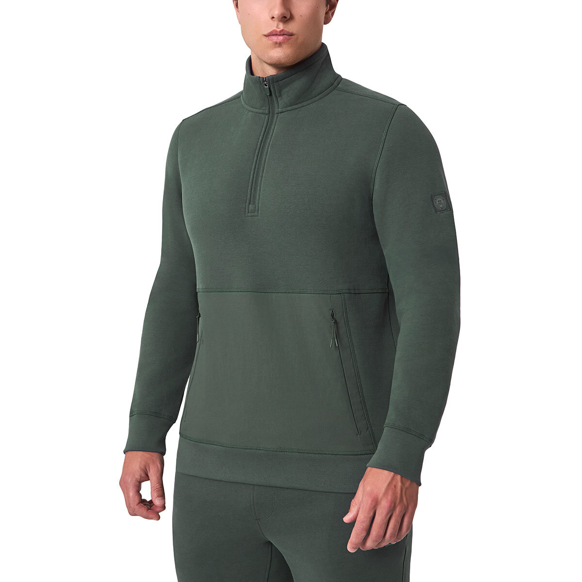 Mondetta Men's Tyson Tech 1/4 Zip Fleece in Green