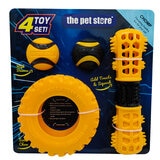 The Pet Store Dog Toy Set, 4 Pack