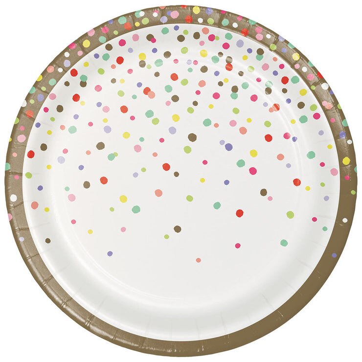 Confetti Celebration Party Pack - 50 Large Plates, 50 Small Plates and ...