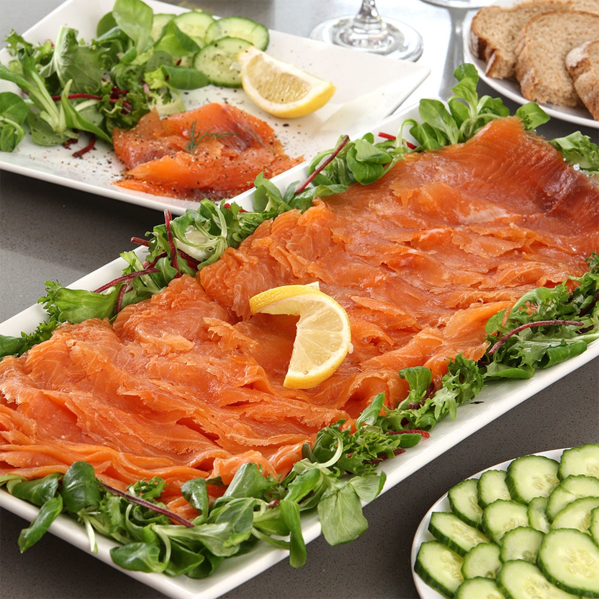 Loch Fyne Scottish Smoked D Cut Salmon, 1kg | Costco UK