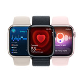 Apple Watch Series 9 GPS + Cellular, 45mm Graphite Stainless Steel Case / Midnight Sport Band M/L, MRMW3QA/A