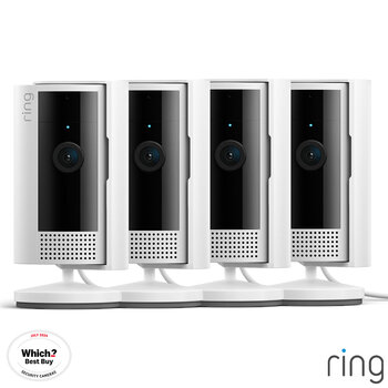 Ring Wired Indoor Camera Four Pack in White