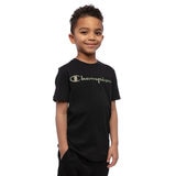 Champion Boy's 2 Pack Short Sleeve T-shirt in Black/Scarlet