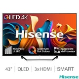 Hisense 43A7NQTUK 43 Inch QLED Smart Freely TV