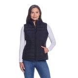 Weatherproof Ladies Quilted Plush Vest in Black