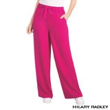 Hilary Radley Ladies Wide Leg Trousers in Pink