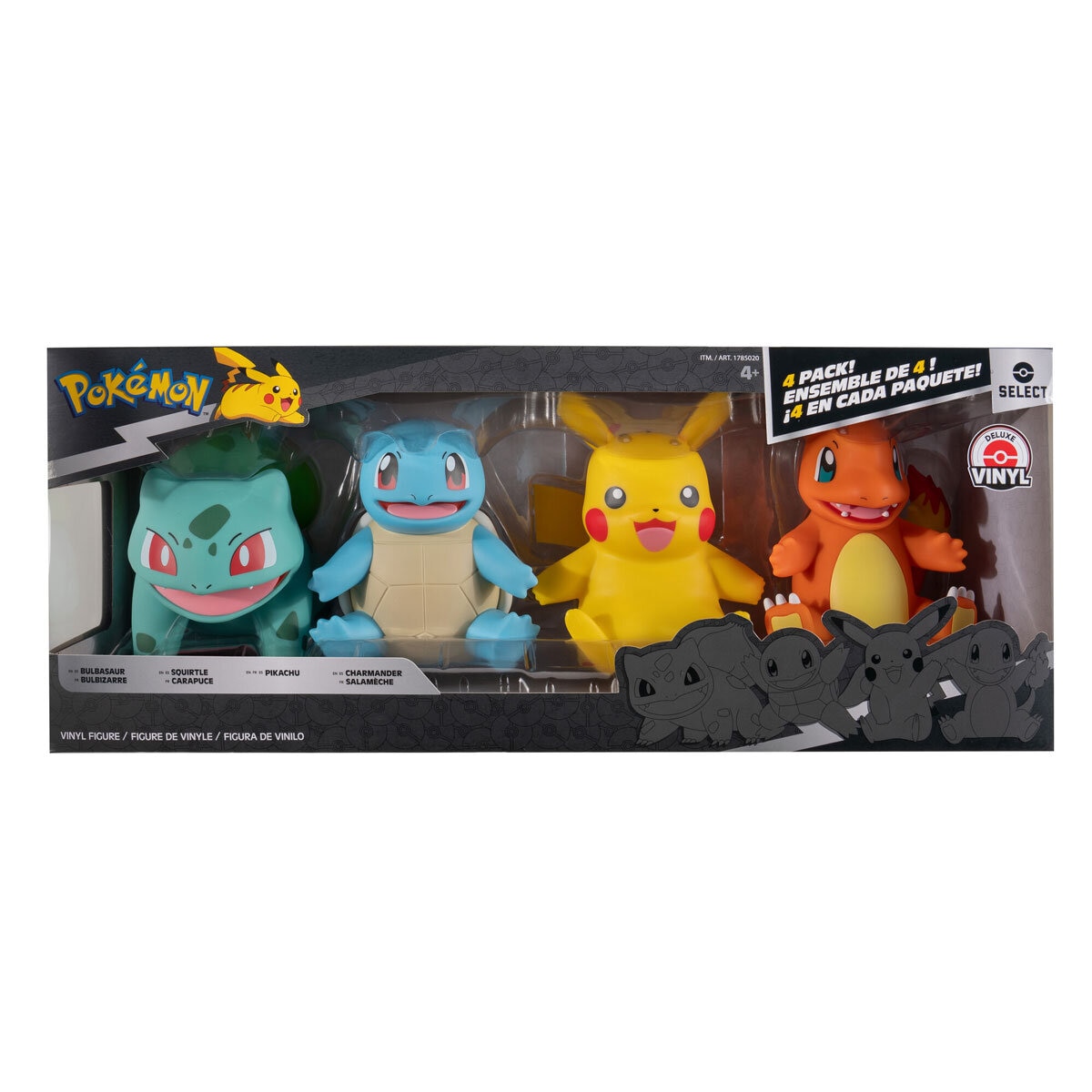 Pokemon 8 inch Vinyl Figures 4 Pack 4 years Costco UK