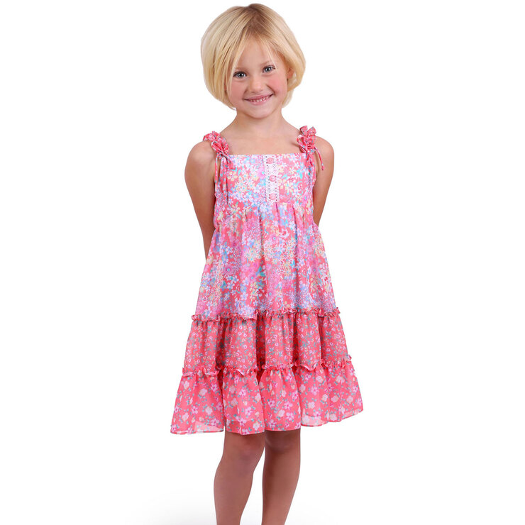 Jona Michelle Girl's Sundress in Pink Floral, Size 5 | Costco UK