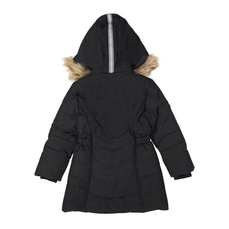 Andy & Evan Girl's Water Resistant Parka in Black | Costco UK