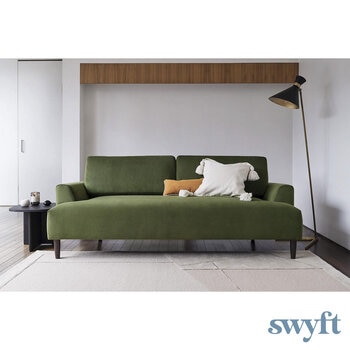 Swyft Model 05 Green Velvet 3 Seater Sofa