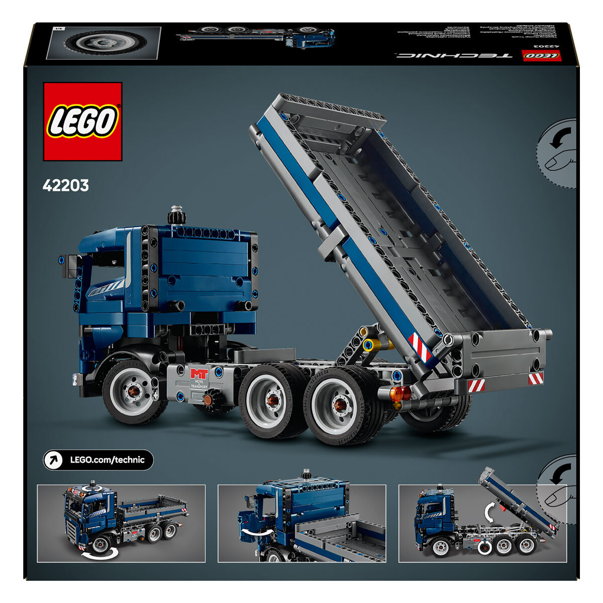 LEGO Technic Tipping Dump Truck - Model 42203 (9+ Years)