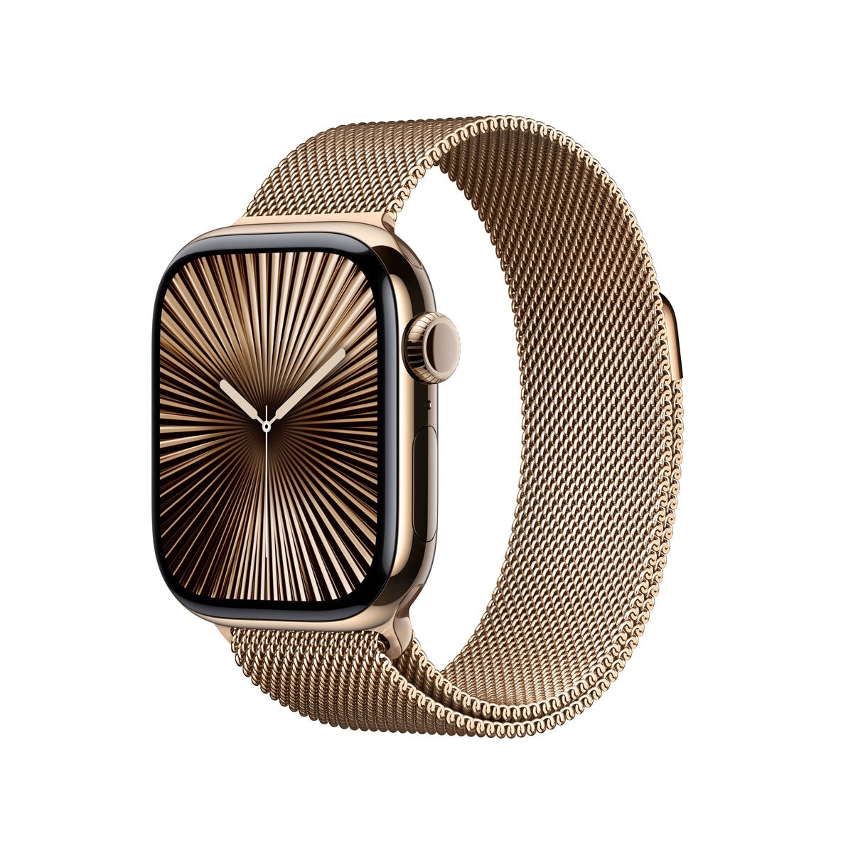 Buy Apple Watch Series 10 + Cellular, 46mm Gold Titanium Case with Gold Milanese Loop M/L, MX003QA/A at costco.co.uk