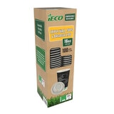 eco Recyclable Triple Wall Hot Cups & Lids, 16oz x 100