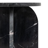 Gallery Amalfi Black Marble Side Table