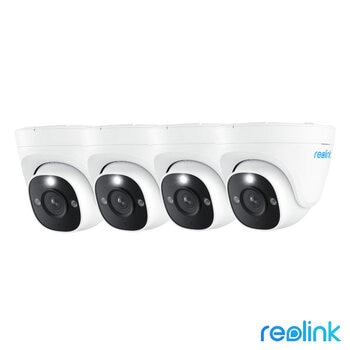 Reolink 8MP (4K) UHD NVR PoE AI Turret Add on Cam 4-Pack