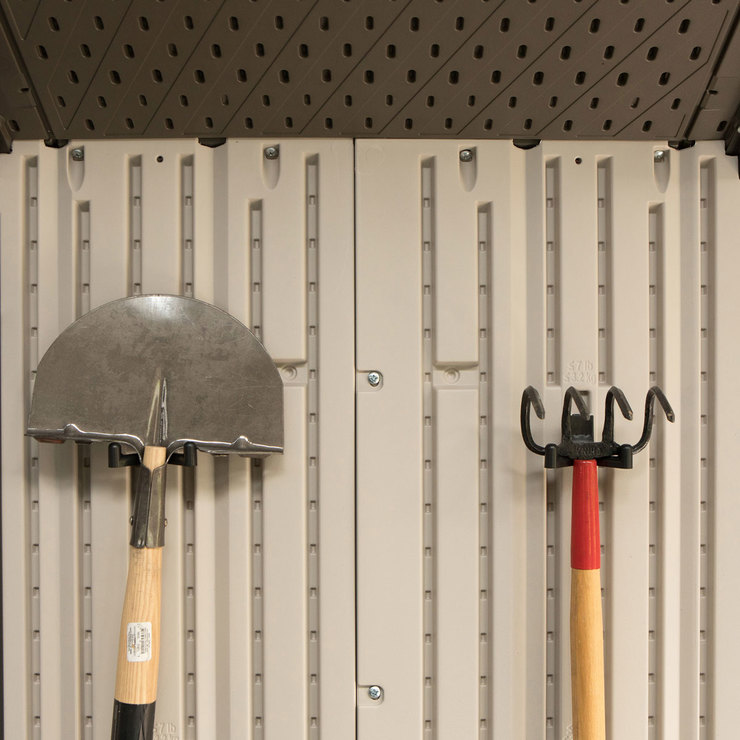 lifetime 15x8 ft outdoor storage shed kit - dual entry