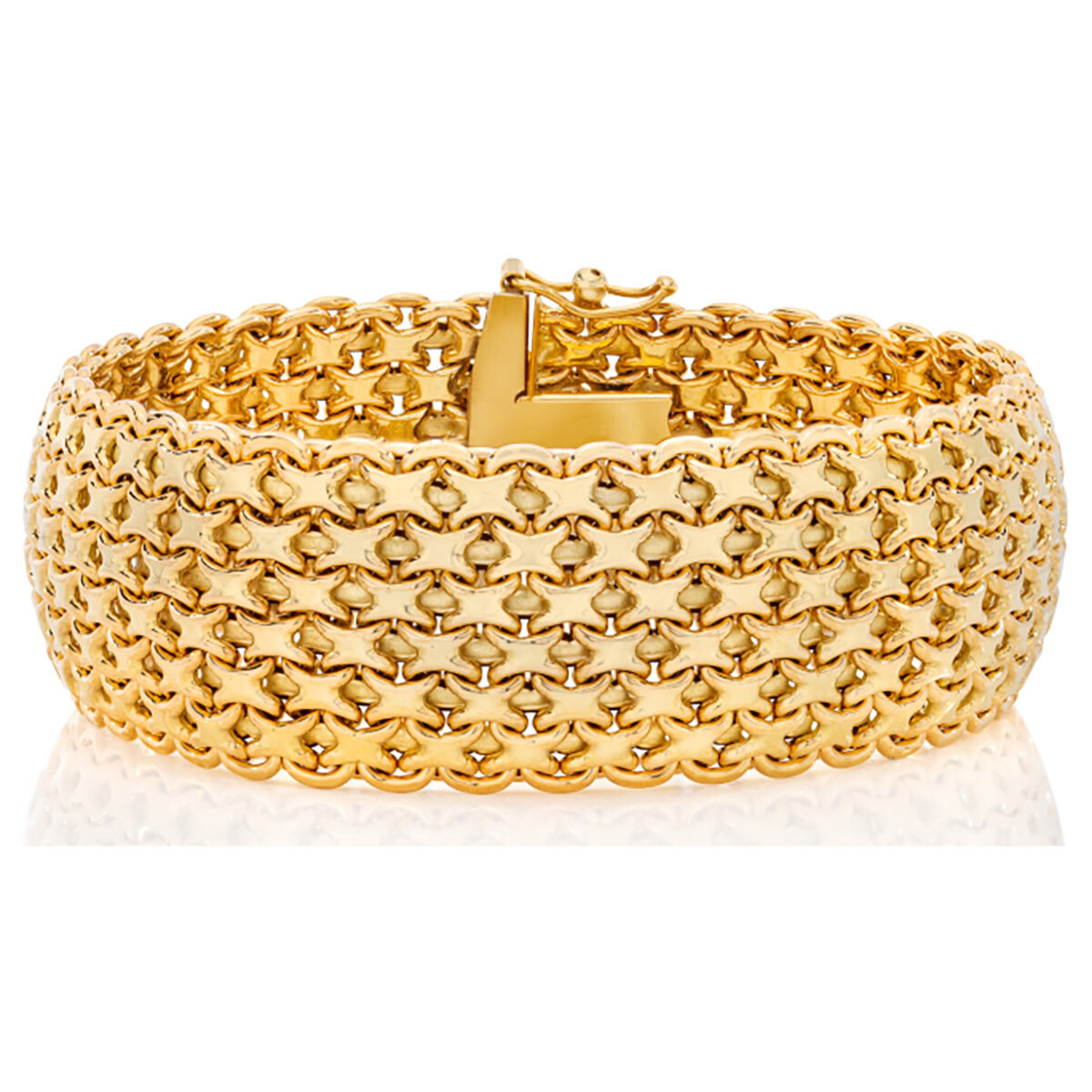 18ct Yellow Gold Bombay Bismark Bracelet | Costco UK