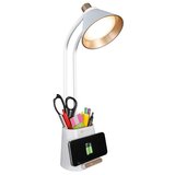 OttLite LED Desk Organiser Lamp with Wireless Charging Stand - Main Image