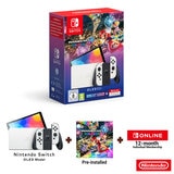 Nintendo Switch OLED Console with Mario Kart 8 Bundle plus Nintendo Switch Online 12 Months