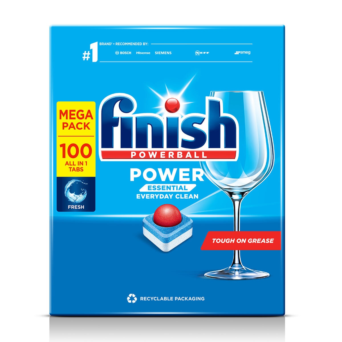 Finish Power Essential Regular, 100 Pack