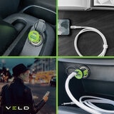 VELD Super-Fast Max 48W 2 Port Car Charger with 1m Super-Fast Lightning Cable