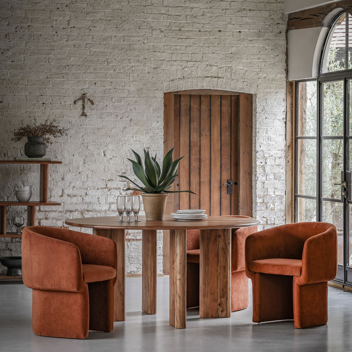 Gallery Holm Rust Fabric Dining Chair