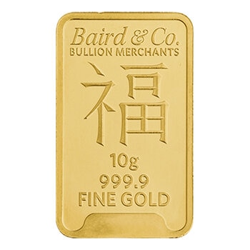 10 Gram Year of the Snake Gold Minted Bar