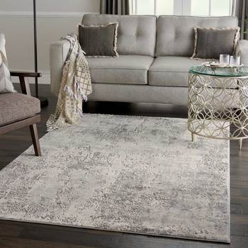 Rustic Textures Mottled Grey Rug in 3 Sizes