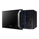 Angled profile of Samsung Microwave with door ajar