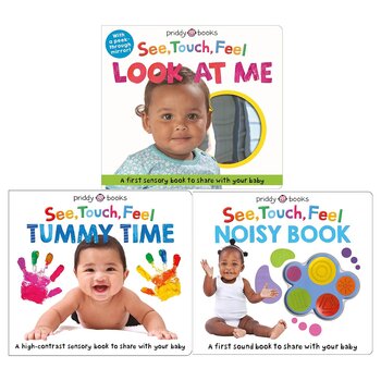 See, Touch, Feel in 3 Options: Look At Me, Noisy Book or Tummy Time