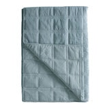 Gallery Quilted Cotton Velvet Bedspread in Duck Egg