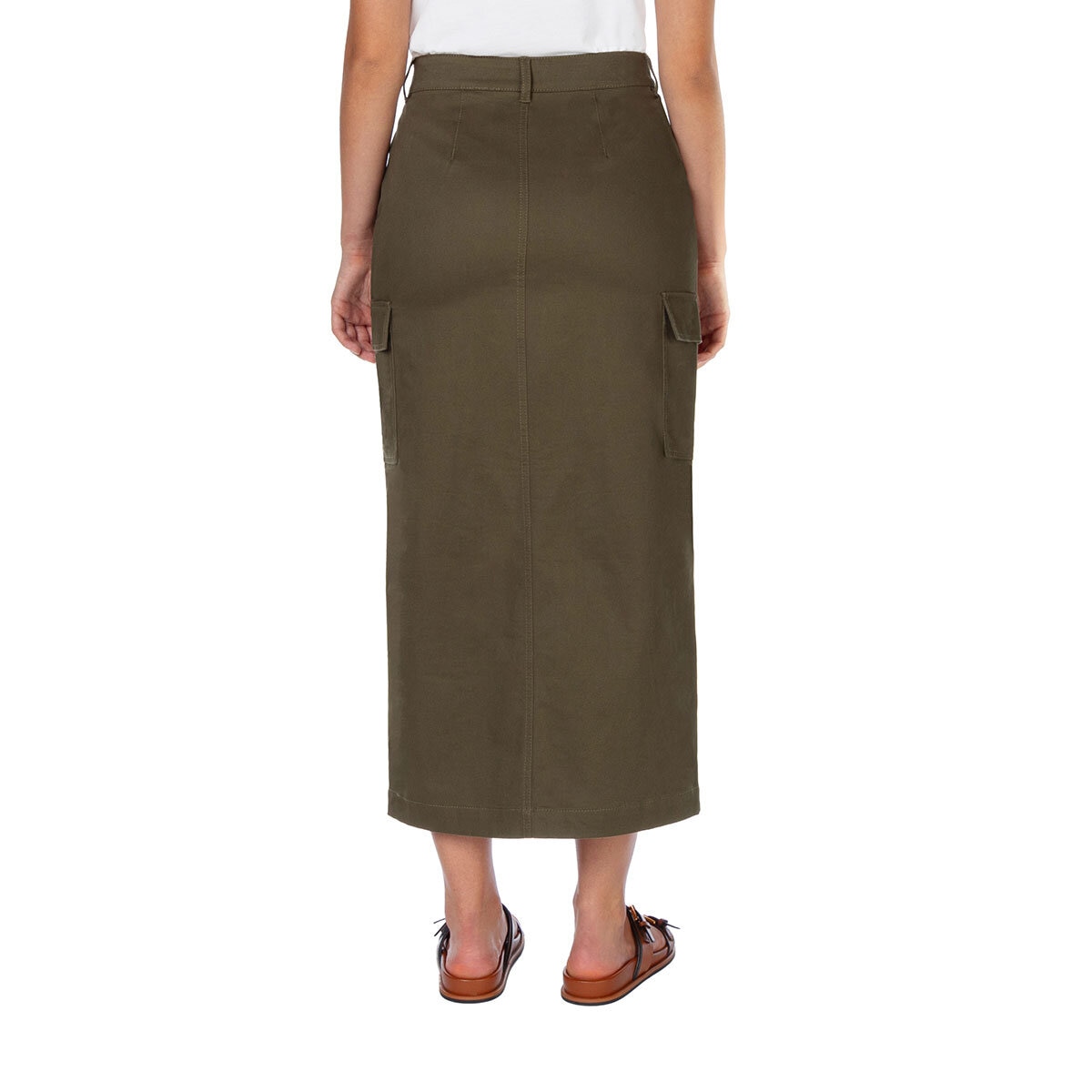 Wellworn Ladies Cargo Maxi Skirt