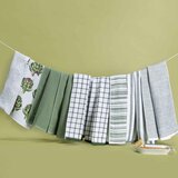 Caro Home 100% Cotton Kitchen Towels 8 Pack in Green 