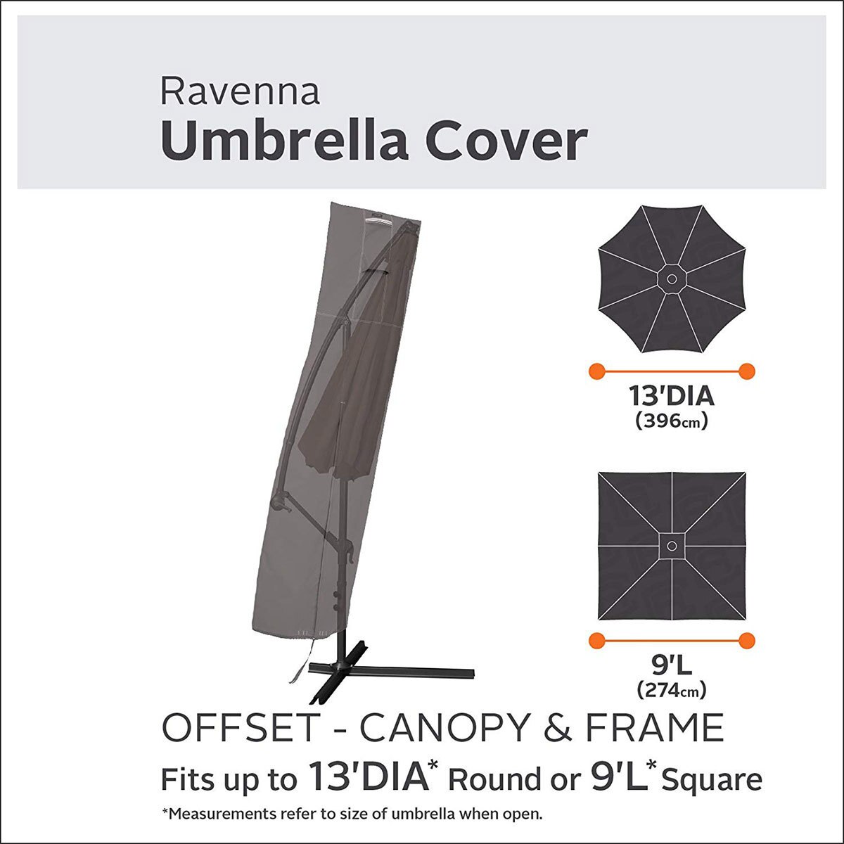 Classic Accessories Ravenna Offset Patio Umbrella Canopy Cover Costco Uk