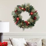 buy 24" Unlit Wreath Lifestyle Image at costco.co.uk