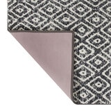 Devgiri Jacquard Rug in Charcoal Ivory