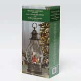 Holiday Scene Lantern in Santa design in a box