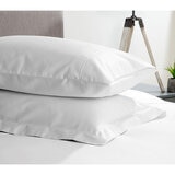 1200 thread count cotton white housewife pillowcase pair