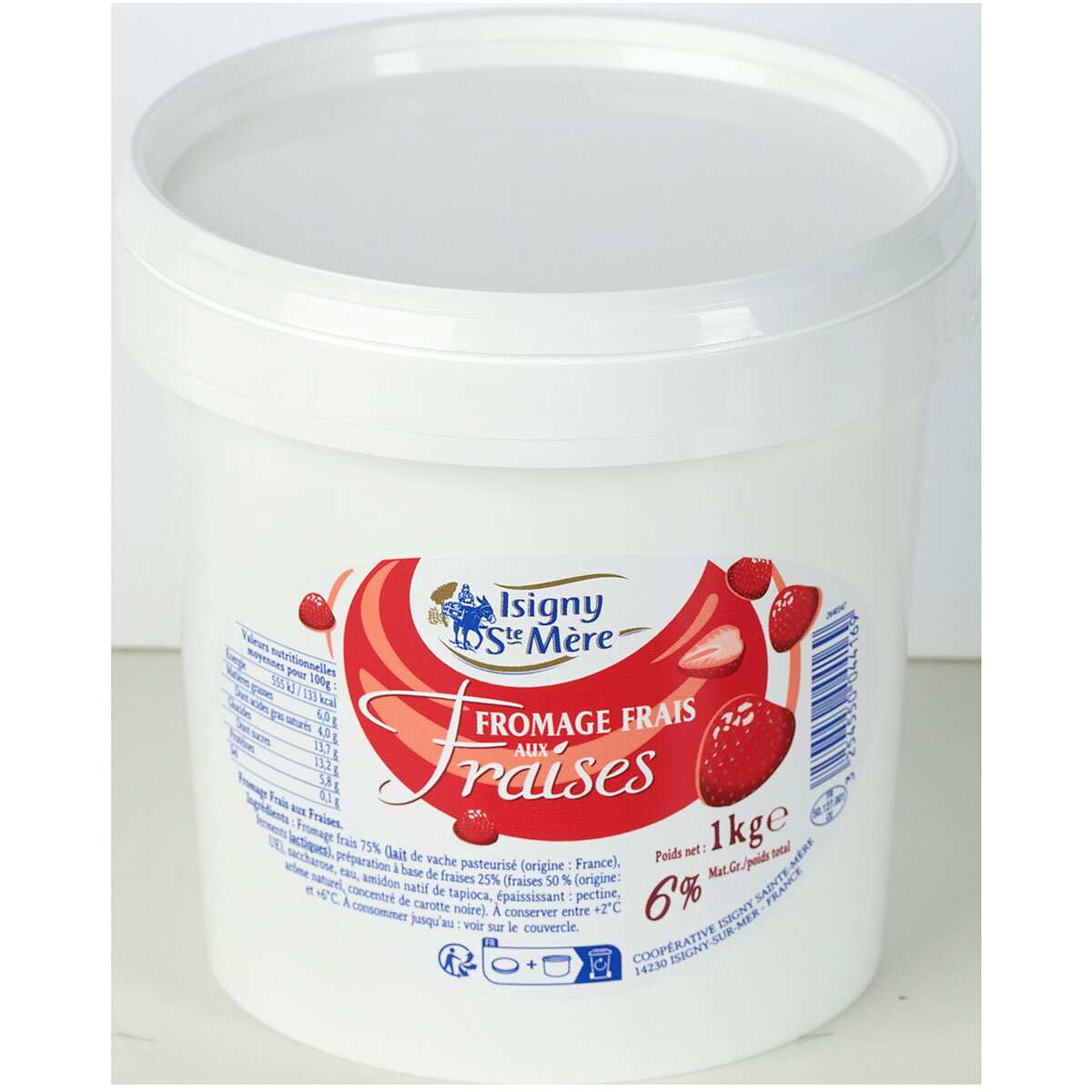 Isigny Sainte Mere Strawberry Fromage Frais 1kg Costco Uk 